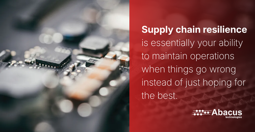 why choose abacus technologies- supply chain resilience